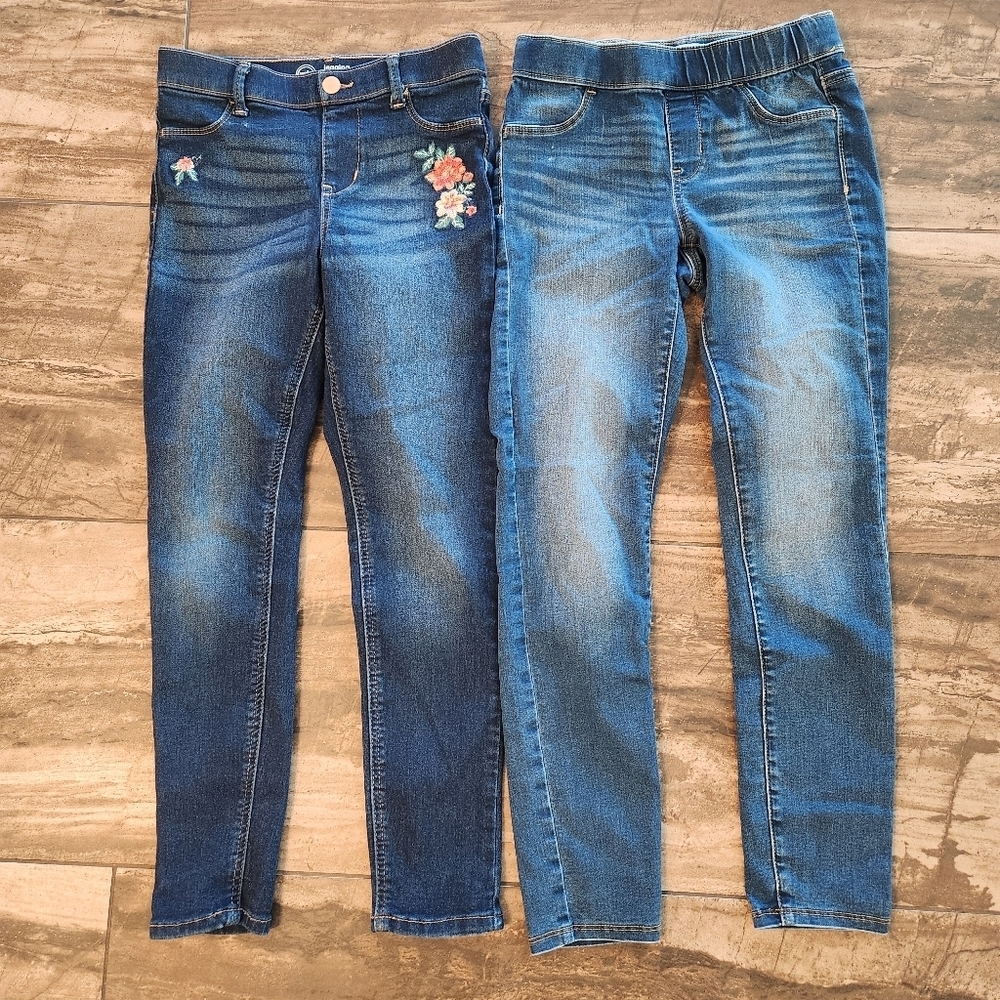 Set of 4 Girls' Jeggings (Size 10-12) - Gently Used - Picture 2 of 5